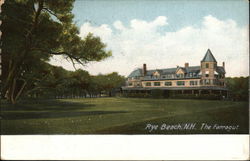 View of The Farragut Rye Beach, NH Postcard Postcard Postcard