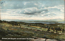 Lake Champlain and Adirondacks from Belleview Postcard