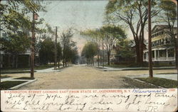 Washington Street Looking East from State Street Postcard