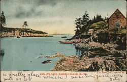 Private Cove,  Haskell Island Harpswell, ME Postcard Postcard Postcard