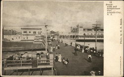 Boardwalk and Steeplechase Pier Atlantic City, NJ Postcard Postcard Postcard