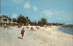 Lido Beach Casino on the Snow White Sands of the Gulf of Mexico Sarasota, FL Postcard Postcard Postcard