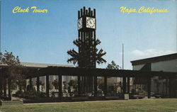 Clock Tower, Napa Mall Postcard