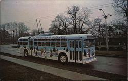 RTA Christmas Trolly Bus Dayton, OH Postcard Postcard Postcard