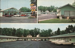 Double A Motel and Restaurant Postcard