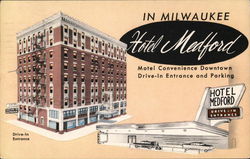 Hotel Medford Milwaukee, WI Postcard Postcard Postcard