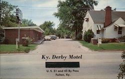 Kentucky Derby Motel Postcard