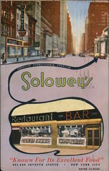 Solowey's Restaurant and Bar New York, NY Postcard Postcard Postcard