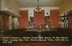 T. G. Hawkes & Co. - Crystal Sales Rooms Postcard