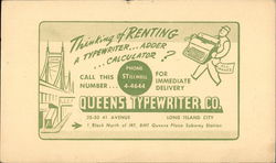 Queens Typewriter Co. Postcard