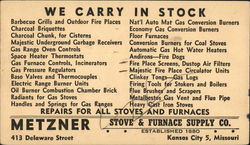 Metzner Stove & Furnace Supply Co. Postcard