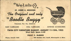 Welsh Co.  Boodle Buggy Postcard