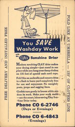 Clay Sunshine Drier Advertising Postcard Postcard Postcard