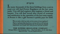 The Powers Regulator Company New York, NY Postcard Postcard Postcard