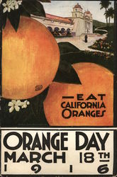 Eat California Oranges Postcard