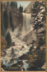 Vernal Falls Yosemite National Park, CA Postcard Postcard Postcard