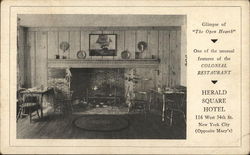 Glimpse of "The Open Hearth" Postcard