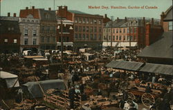 Market Day Hamilton, ON Canada Ontario Postcard Postcard Postcard