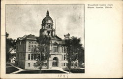 Woodford County Court House Postcard