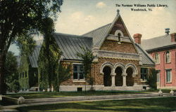 The Normal Williams Public Library Woodstock, VT Postcard Postcard Postcard