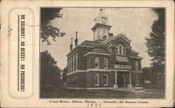 Court House Albion, IL Postcard Postcard Postcard