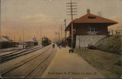 Rock Island R.R. Depot La Salle, IL Postcard Postcard Postcard