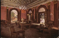 Flamingo Room, Central Feature of Ground Floor, Hotel Pontchartrain Postcard