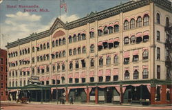 View of Hotel Normandie Postcard