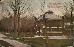 Receiving Vault and Chapel at Oak Grove Cemetery Postcard