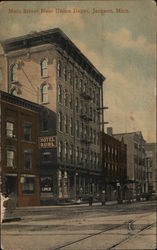 Main Street near Union Depot Postcard