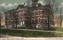 Lapeer High School Michigan Postcard Postcard Postcard