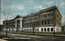 Manual Training School Saginaw, MI Postcard Postcard Postcard