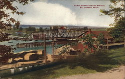 State Street Swing Bridge St. Joseph, MI Postcard Postcard Postcard