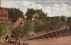 Moving Stairway on Lake Front Street St. Joseph, MI Postcard Postcard Postcard