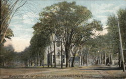 Junction of Silver and Elm Streets Postcard