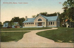 Public Library Building Postcard