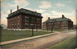 Lincoln St. High School Rockland, ME Postcard Postcard Postcard