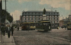 Monument Square Portland, ME Postcard Postcard Postcard