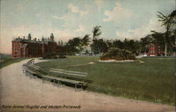 Maine General Hospital and Western Promenade Portland, ME Postcard Postcard Postcard