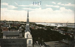 Looking Northeast From City Hall Postcard