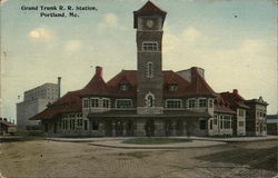 Grand Trunk R.R. Station Postcard