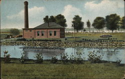 New Pumping Station, Water Works Postcard