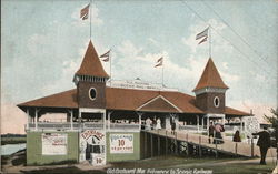 Entrance to Scenic Railway Postcard