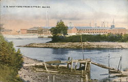 US Navy Yard from Kittery Maine Postcard Postcard Postcard