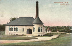 View of Pumping Station Postcard