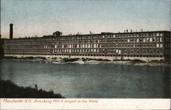 Amoskeag Mill II, Largest in the World Manchester, NH Postcard Postcard Postcard