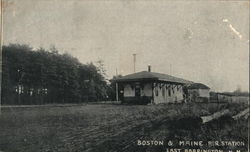 Boston & Maine Railroad Station Postcard