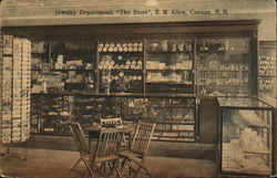 Jewelry Department, "The Store", E.M. Allen Postcard