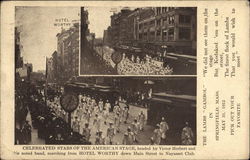 Celebrated Stars of the American Stage in Parade Springfield, MA Postcard Postcard Postcard