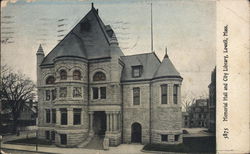 Memorial Hall and City Library Postcard